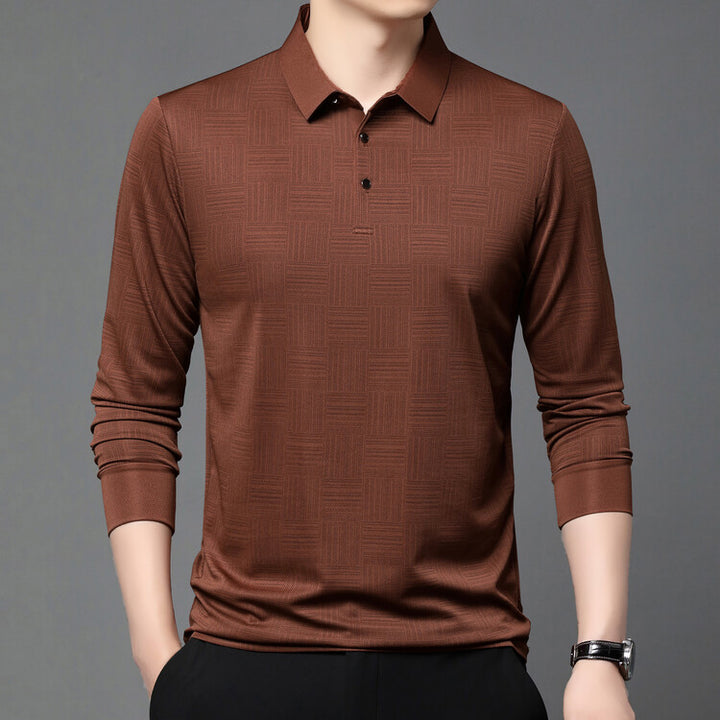 Herren elegantes und atmungsaktives Hemd mit strukturiertem Design Aliams