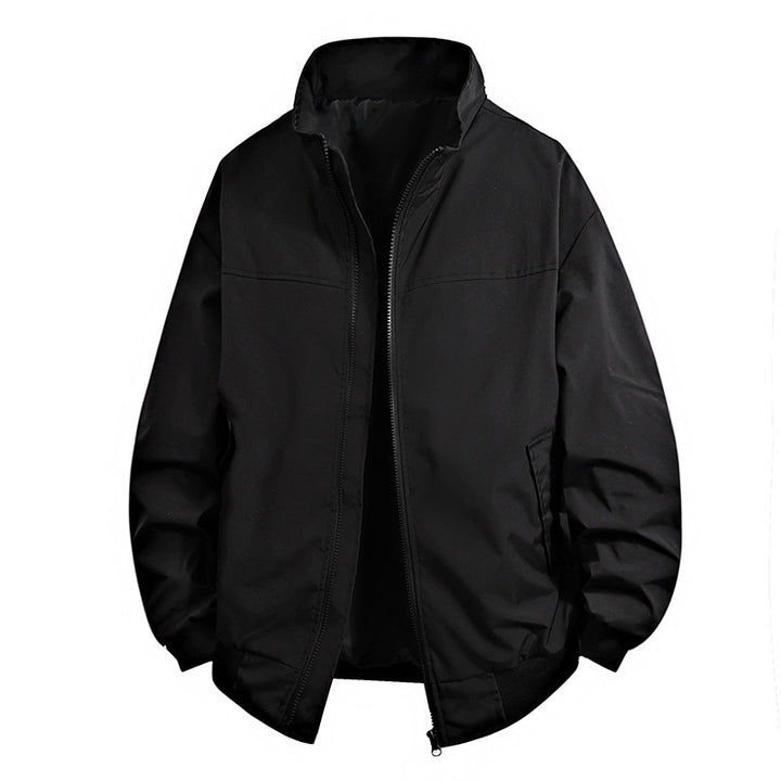 Herren Übergangsjacke mit hohem Kragen und praktischen Reißverschlusstaschen Aliams