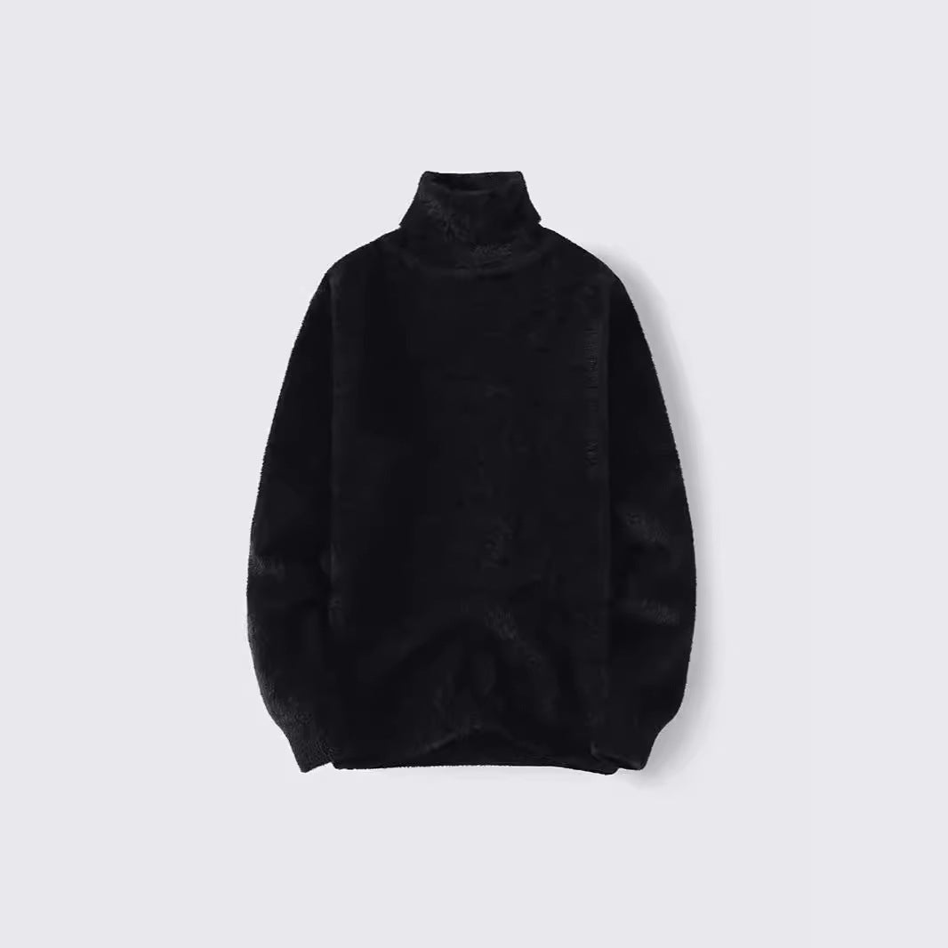 Herren warmer Rollkragenpullover aus weichem Strickstoff Aliams