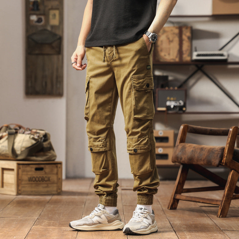Herren komfortable Cargo-Hose mit elastischen Bündchen Aliams