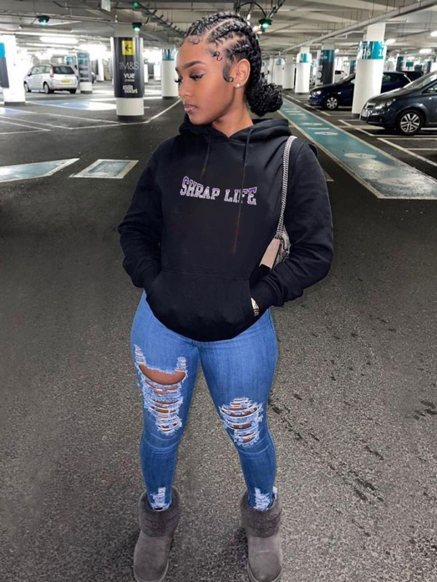 Herren Kapuzenpullover mit kreativem Druckdesign Aliams