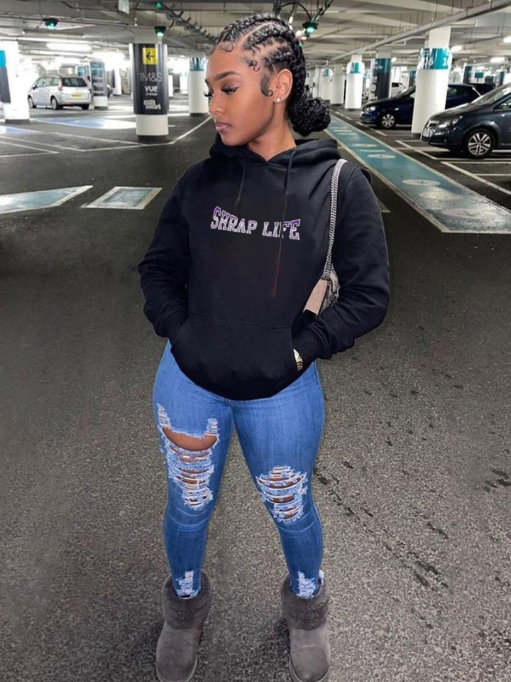 Herren Kapuzenpullover mit kreativem Druckdesign Aliams