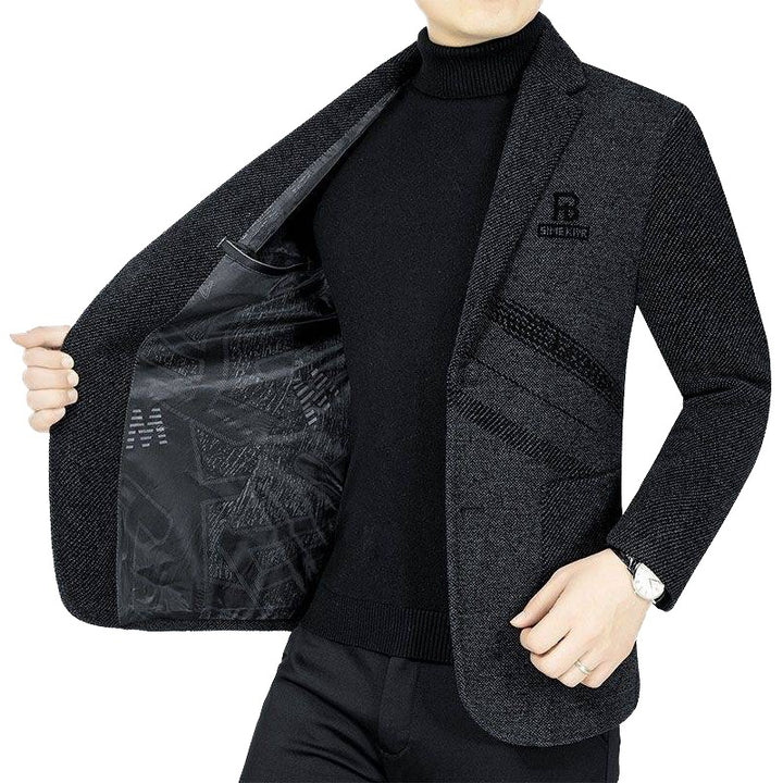 Herren Casual Slim Fit Jacke aus technischem Stoff Aliams