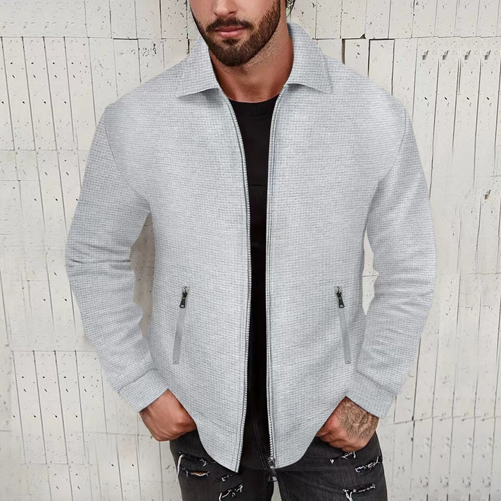 Herren elegante Freizeitjacke mit strukturiertem Design Aliams