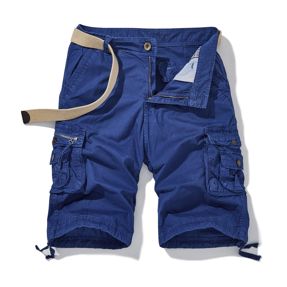 Herren Cargo-Shorts mit vielseitigen Funktionstaschen und verstellbarem Gurt Aliams