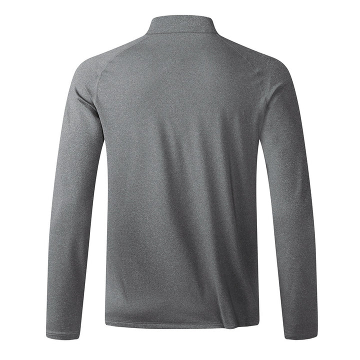 Herren Funktionales Langarmshirt mit Stehkragen und halbem Reißverschluss Aliams