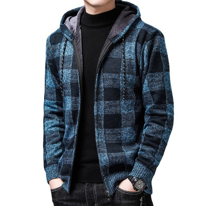 Herren Hooded Strickjacke Aliams