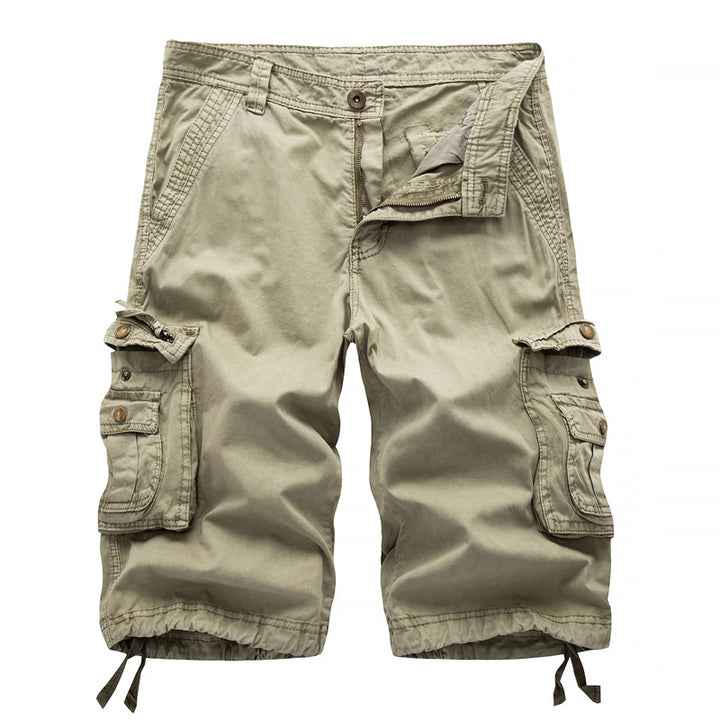 Herren Cargoshorts mit multifunktionalen Taschen und elastischem Bund Aliams