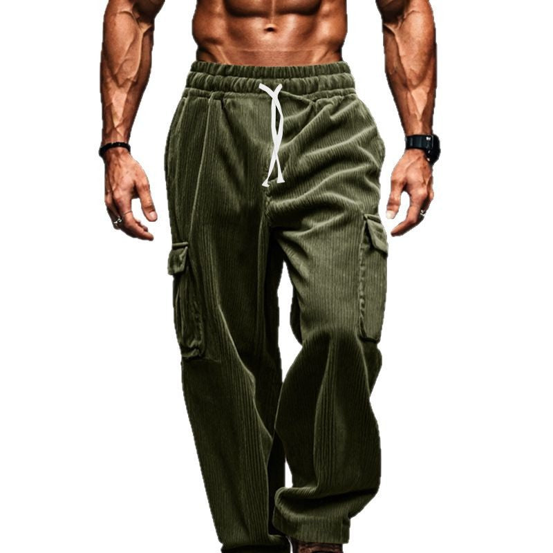 Herren Cargo-Hose mit elastischem Bund und praktischen Taschen Aliams