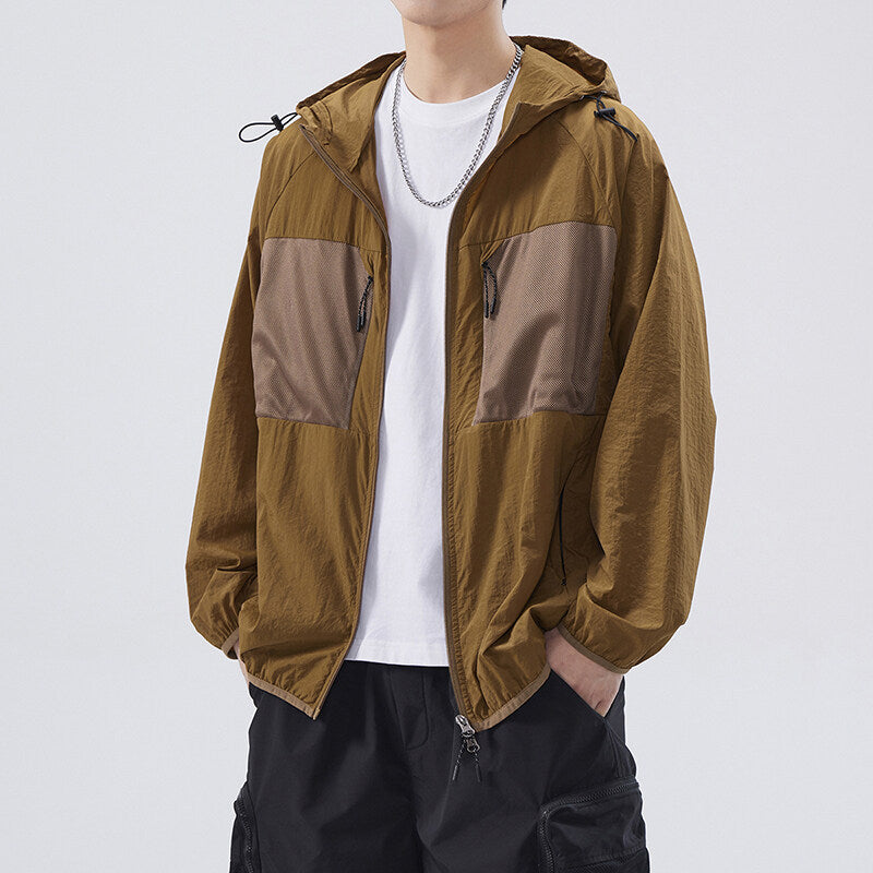 Herren Atmungsaktive Outdoor-Jacke mit Netzdetails Aliams