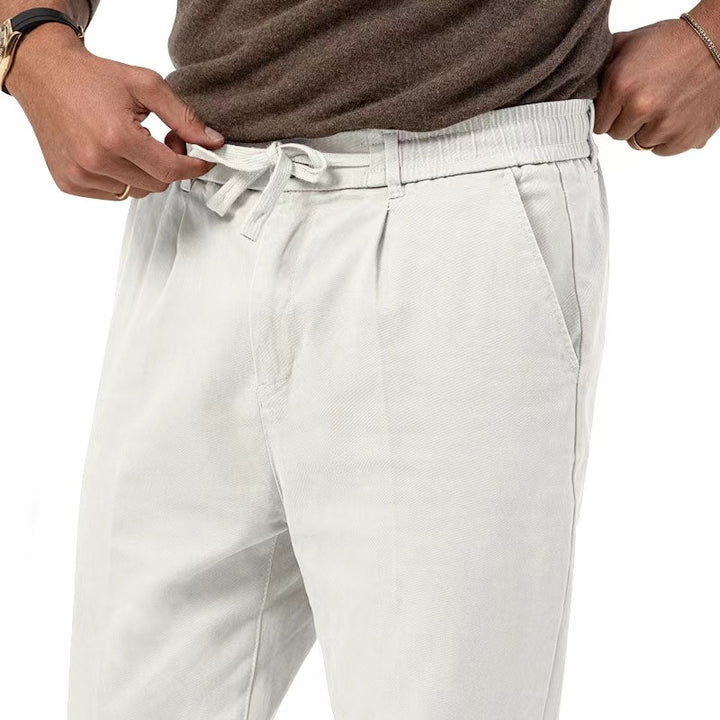 Herren Bequeme Freizeithosen mit elastischem Bund Aliams