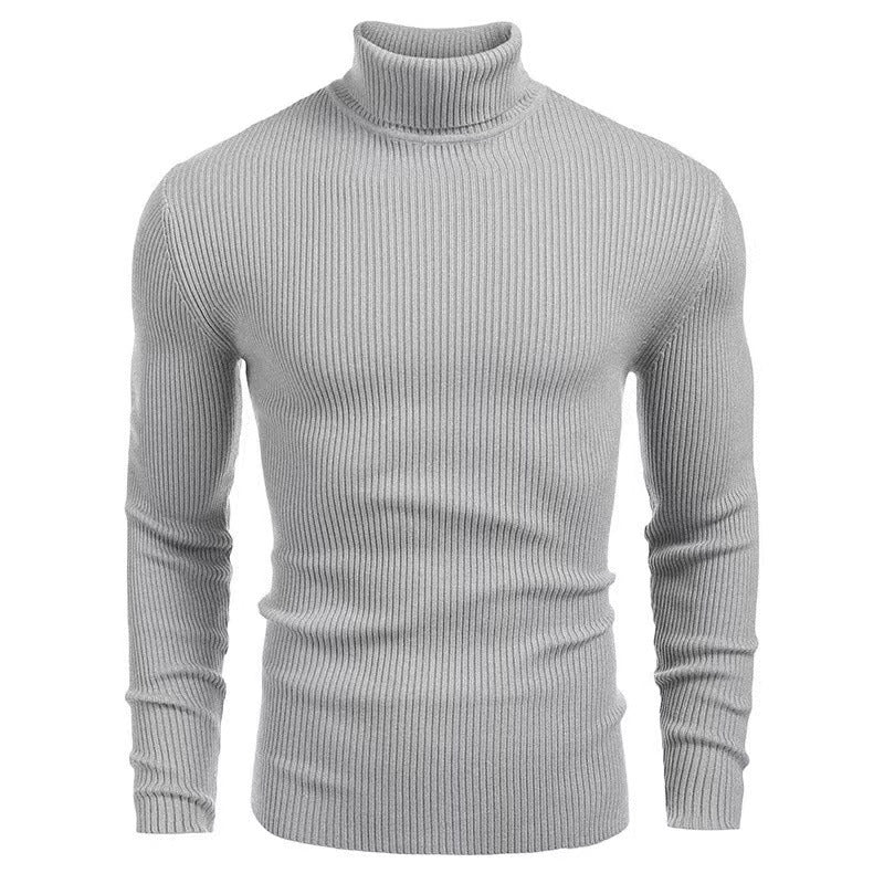 Herren Rollkragenpullover aus hochwertigem Strickmaterial mit Rippstruktur Aliams
