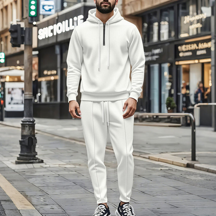 Herren Sportliches Hoodie- und Jogginghosen-Set mit atmungsaktivem Material und modischen Akzenten Aliams