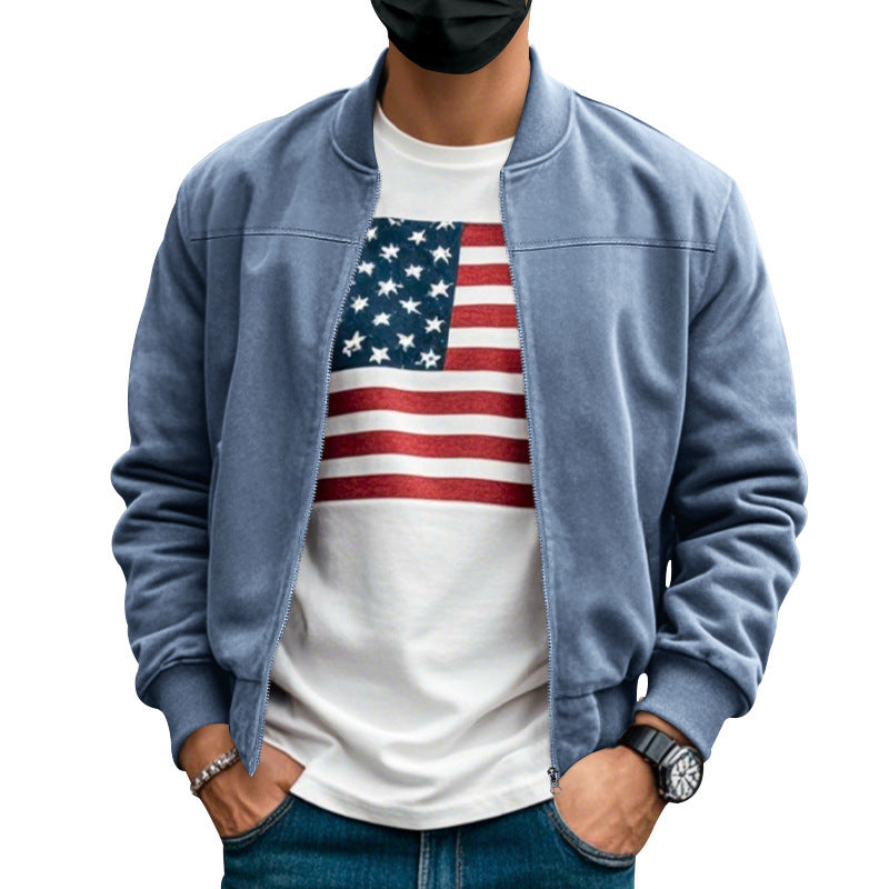 Herren sportliche Bomberjacke mit atmungsaktiven Eigenschaften und stylischem Schnitt Aliams