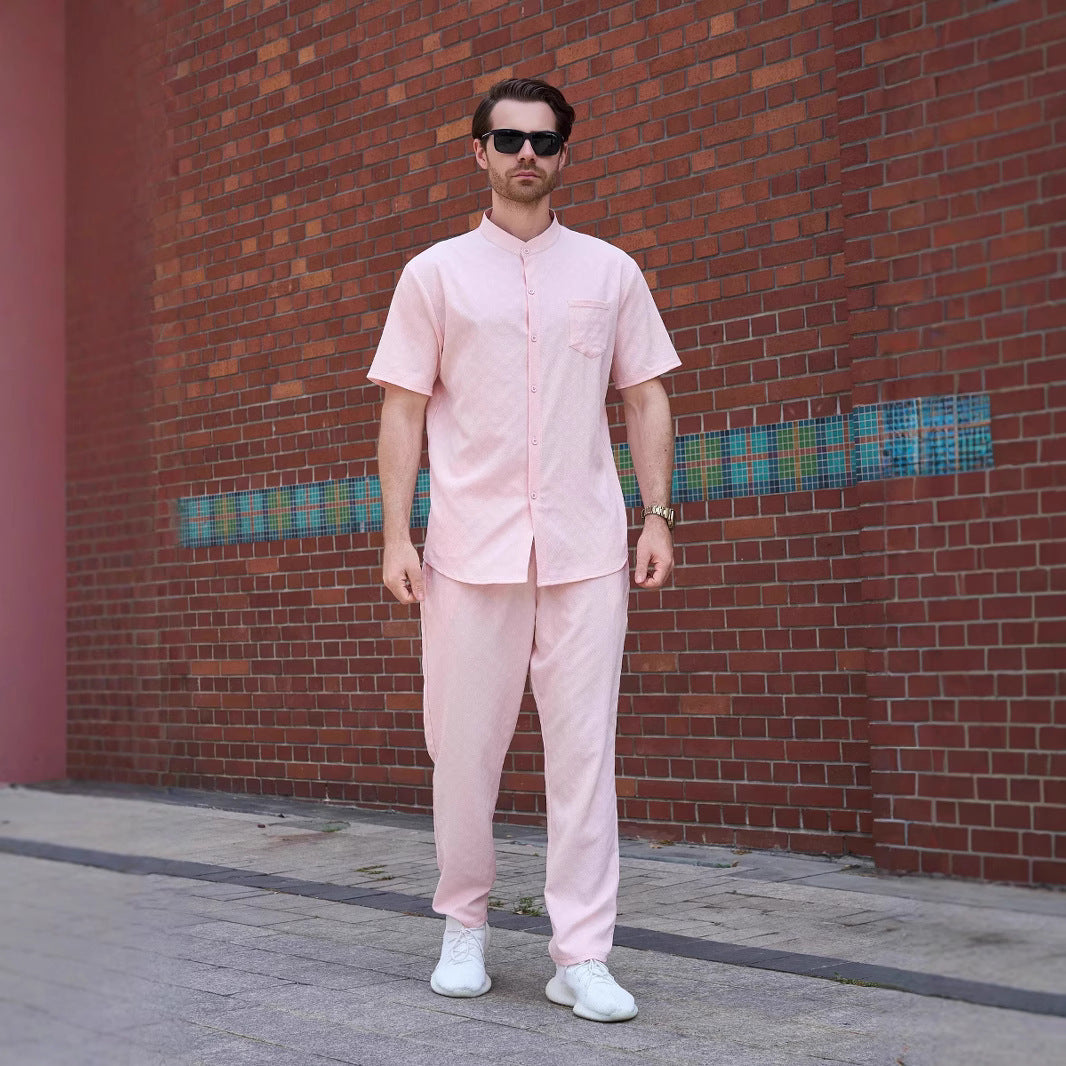 Herren Hochwertiges Freizeitanzug-Set mit lässigem Schnitt und stylischem Design Aliams