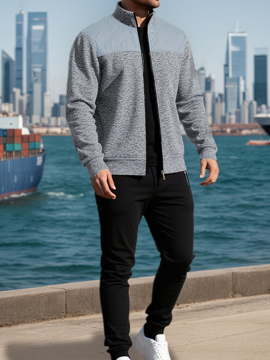 Herren Sportliche Jacke mit Querrippen-Muster und leicht gepolstertem Schulterbereich Aliams