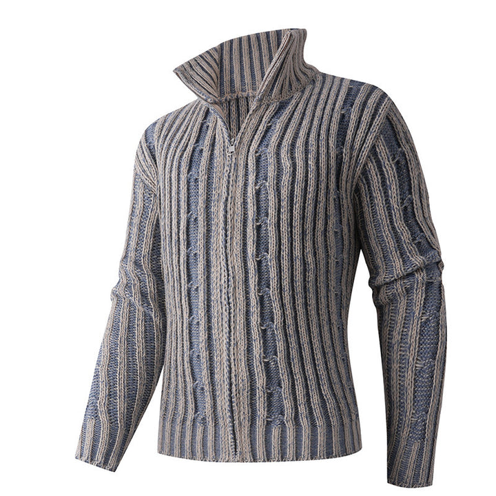 Herren gestreifter Strickpullover Aliams