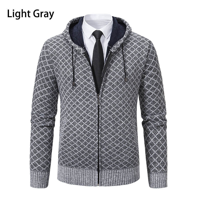 Herren Kapuzenjacke mit strukturiertem Design und eleganten Akzenten Aliams