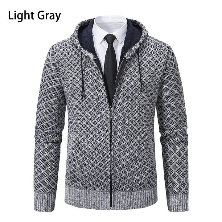 Herren Kapuzenjacke mit strukturiertem Design und eleganten Akzenten Aliams