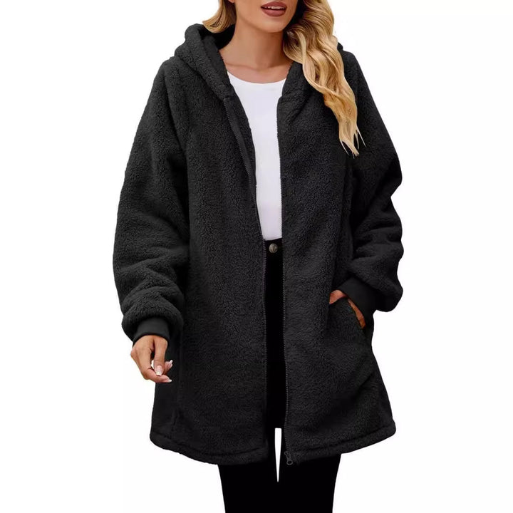 Damen kuschelige Fleecejacke Aliams