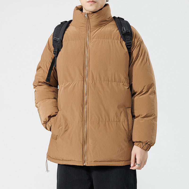 Herren gesteppte Funktionsjacke mit hohem Kragen und isolierendem Innenfutter Aliams