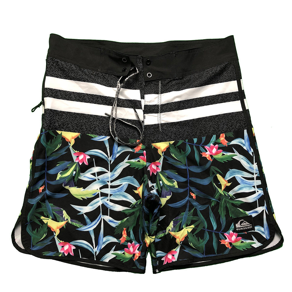 Herren Badeshorts mit modischem Floral-Design und schnelltrocknendem Material Aliams