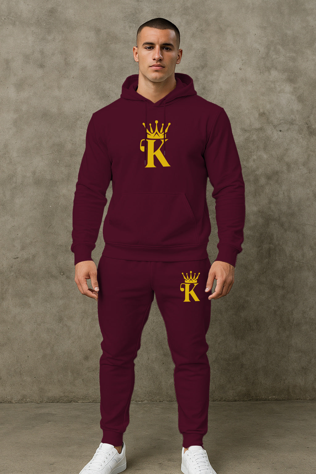 Herren bequemer Hoodie und Jogginghose Set Aliams