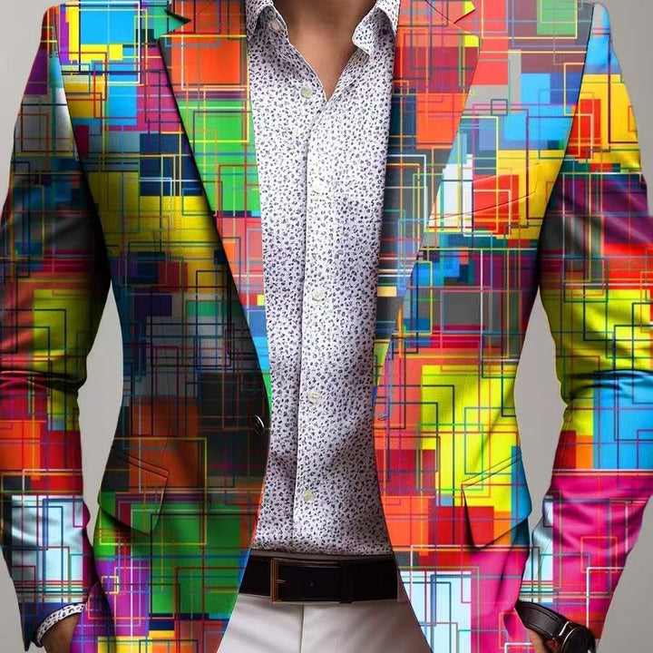 Herren Kreativer Einstecktuch-Blazer Aliams