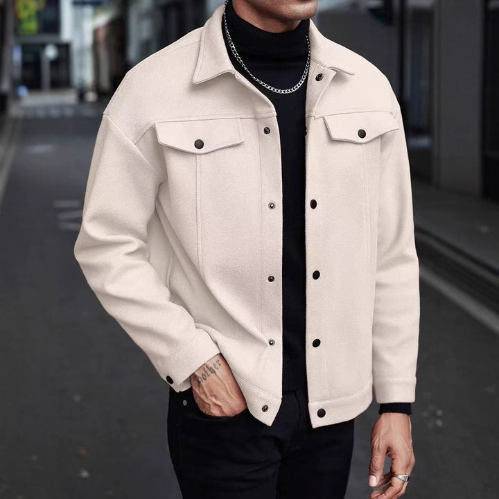 Herren stilvolle Overshirt-Jacke Aliams