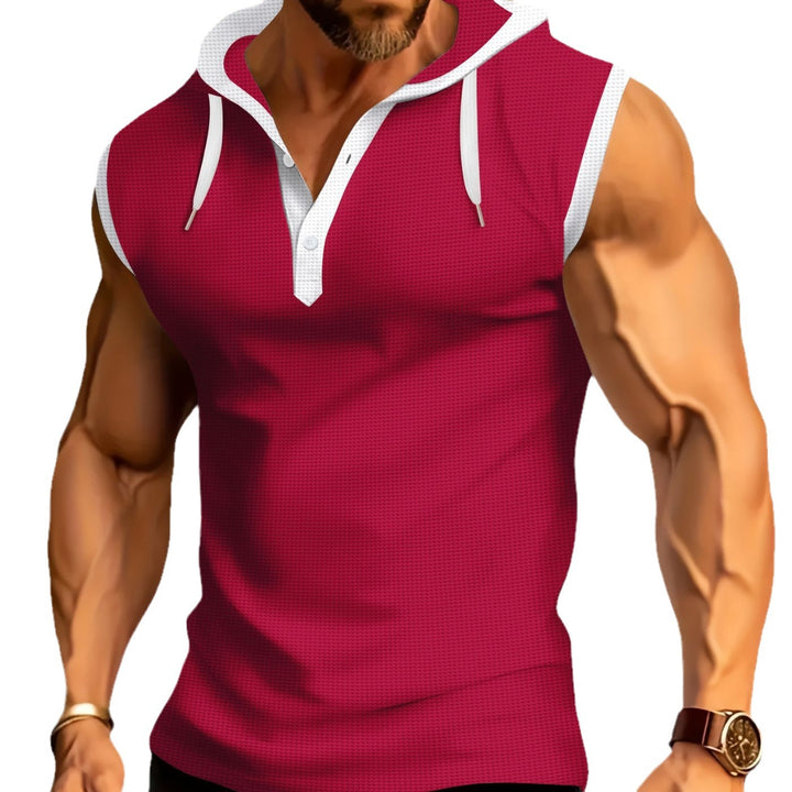 Männer Kurzarm Kapuzen Performance Polo Shirt Aliams