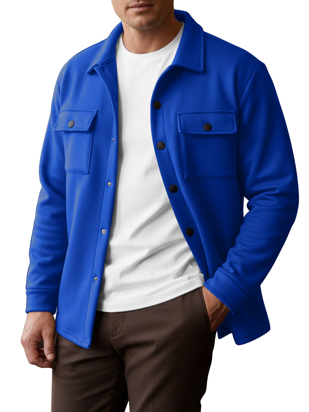 Herren Freizeithemd mit verschließbaren Brusttaschen Aliams