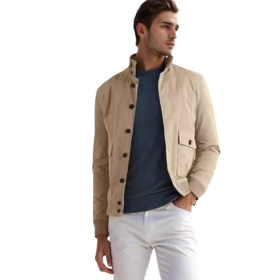 Herren robuste Utility-Jacke mit praktischen Taschen Aliams