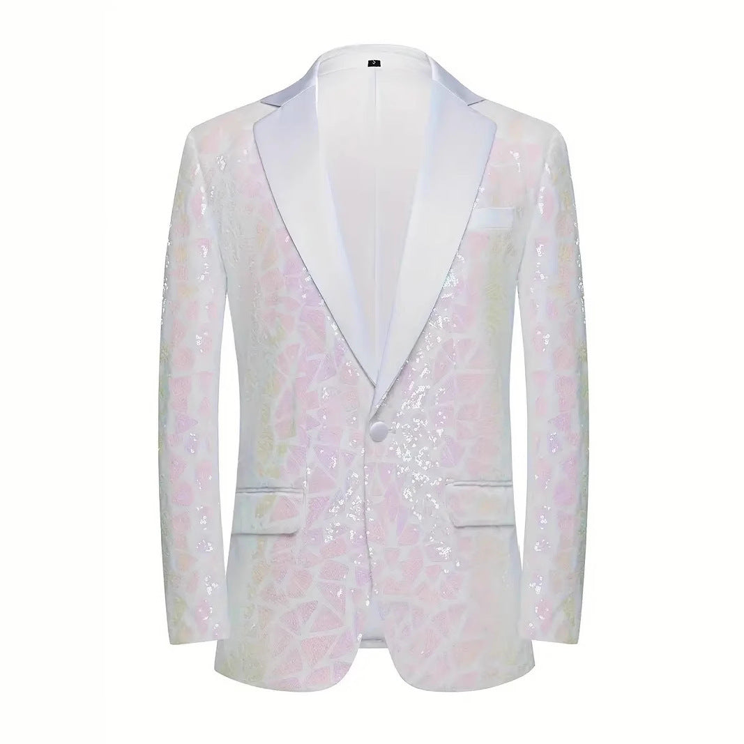 Herren glamouröser Paillettenblazer Aliams