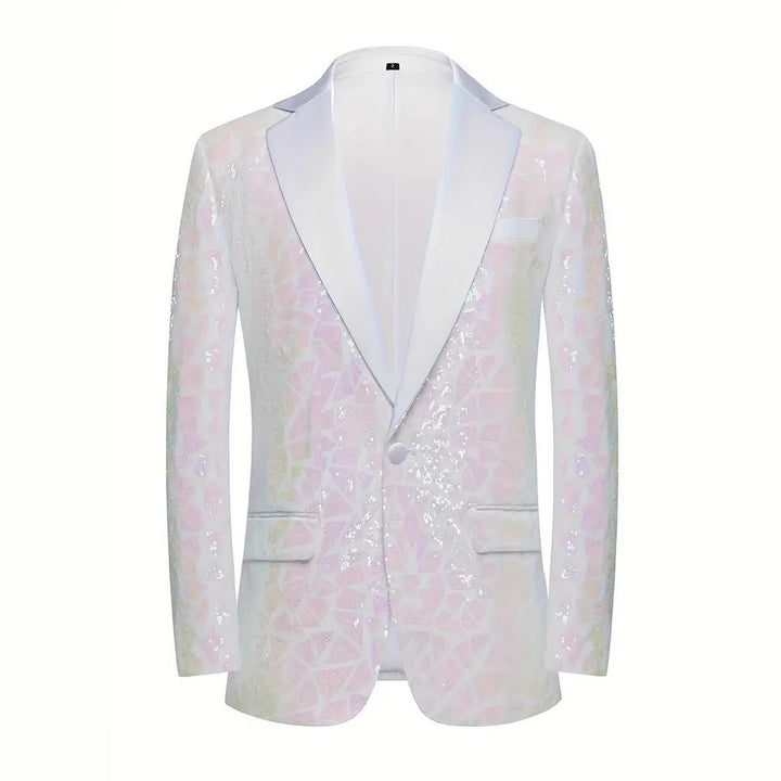Herren glamouröser Paillettenblazer Aliams