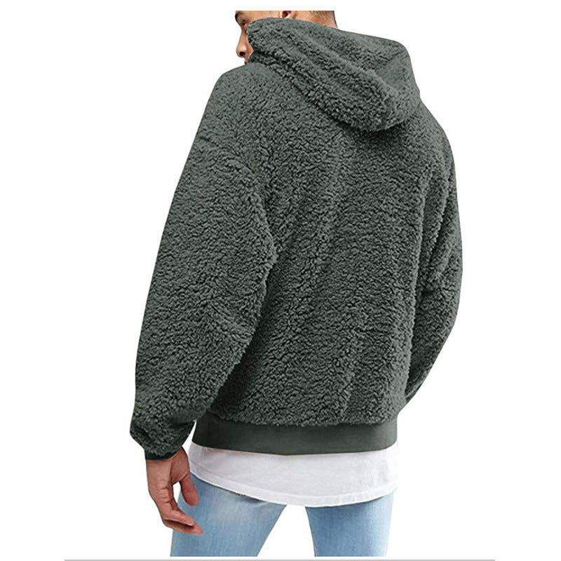 Herren Kapuzenpullover aus weichem Teddy-Fleece Aliams