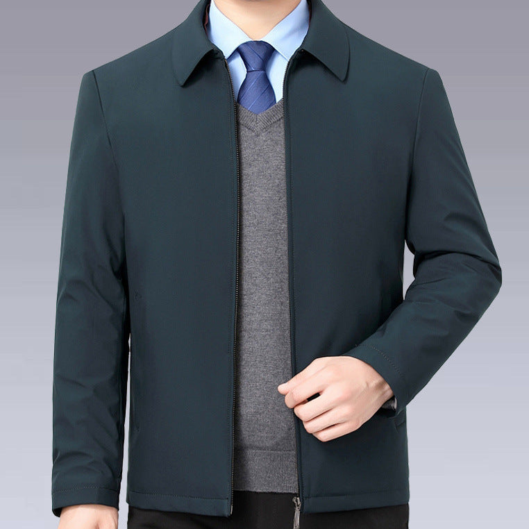 Herren temperaturregulierende Übergangsjacke mit praktischem Stehkragen Aliams