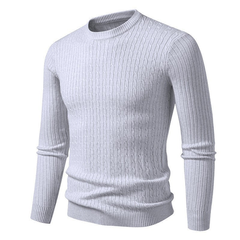Herren Grobstrickpullover mit modernem Zopfmuster Aliams