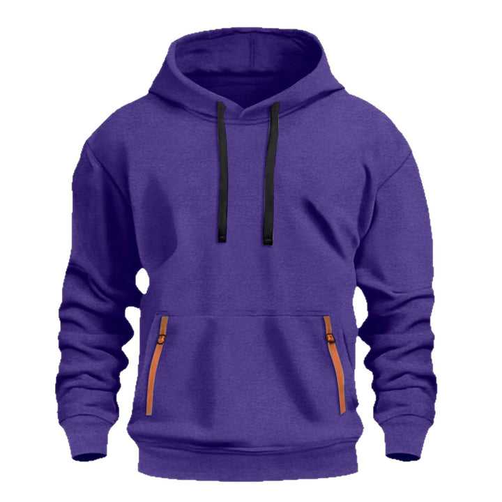 Herren Kapuzenpullover mit modischen Reißverschluss-Taschen Aliams