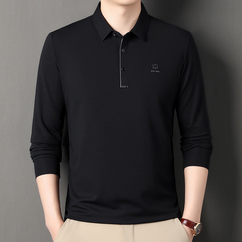 Herren sportliches Langarm Poloshirt mit innovativer Passform und feuchtigkeitsregulierendem Material Aliams