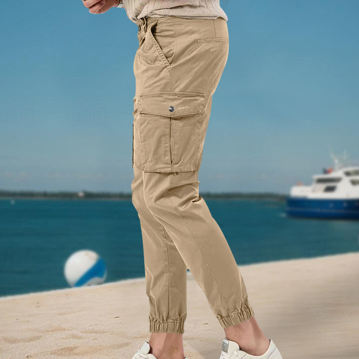 Unisex Cargo-Hose mit elastischem Bund und praktischen Seitentaschen Aliams