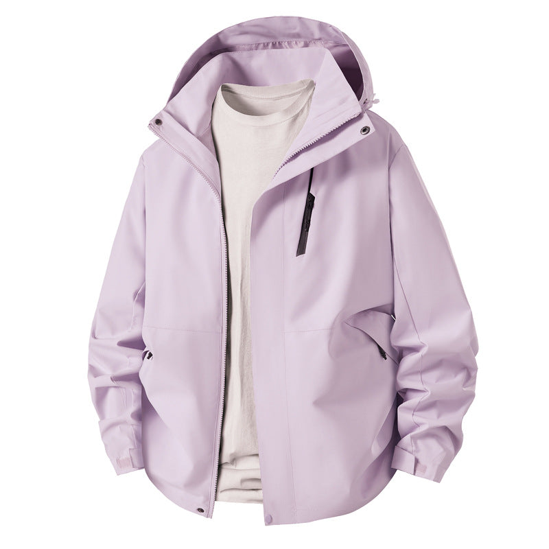 Herren technische Übergangsjacke mit verstellbarem Kapuzenrand Aliams