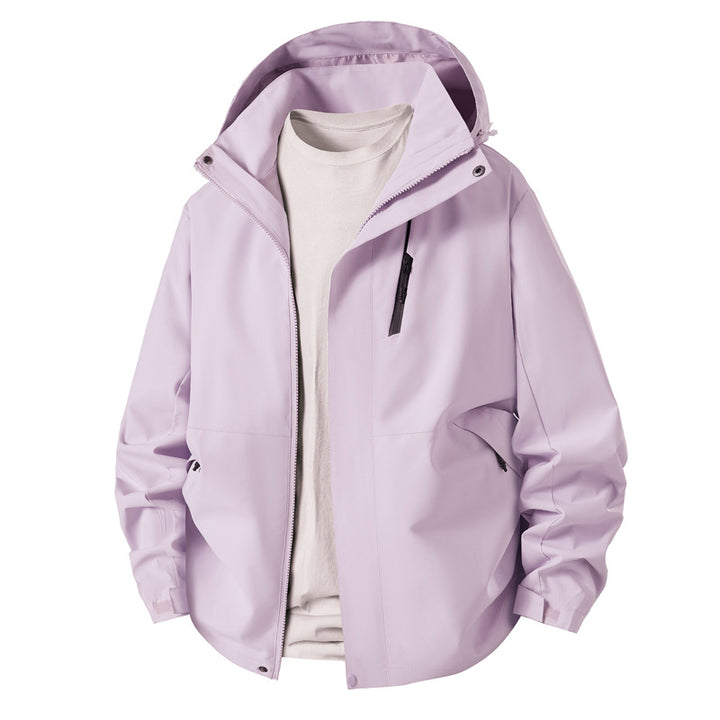 Herren technische Übergangsjacke mit verstellbarem Kapuzenrand Aliams