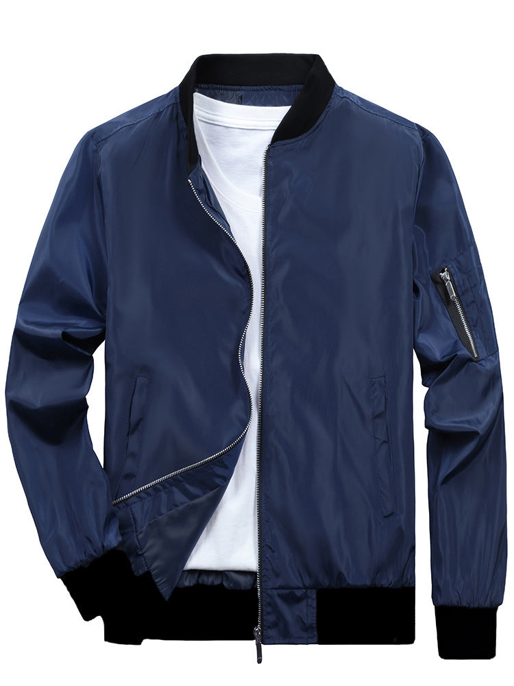 Herren Sportliche Bomberjacke mit praktischen Reißverschlusstaschen Aliams