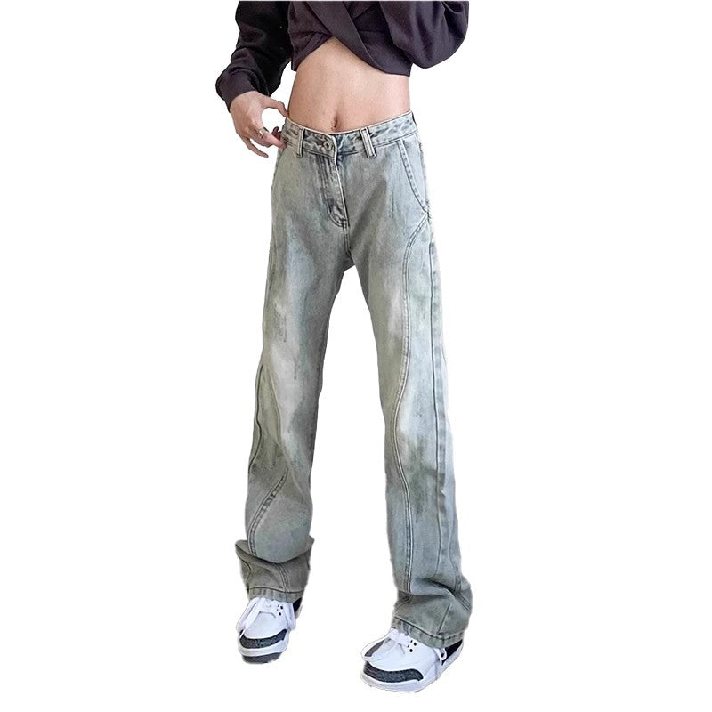Herren weite Denim-Jeans mit modischem Used-Look Aliams