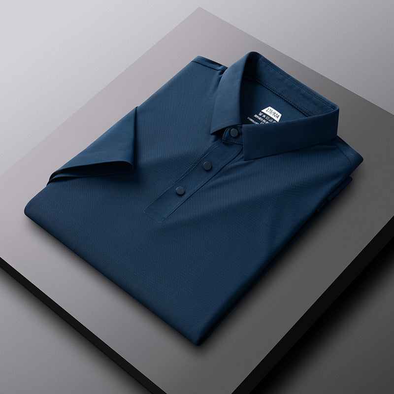 Herren atmungsaktives Poloshirt mit strukturiertem Gewebe Aliams