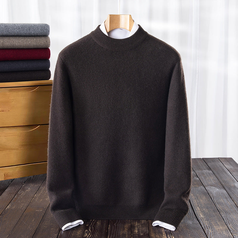 Herren Rundhalspullover aus hochwertiger Wolle Aliams