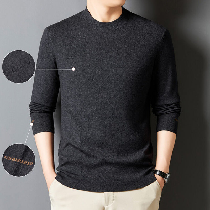 Herren eleganter Rundhalspullover aus hochwertiger Baumwollmischung Aliams