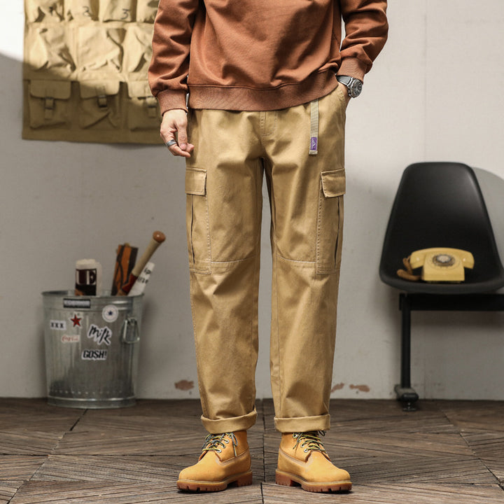 Herren Cargo-Hose mit verstellbarem Bund und praktischen Seitentaschen Aliams