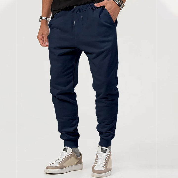 Herren bequeme Sweatpants mit elastischem Bund und seitlichen Eingrifftaschen Aliams