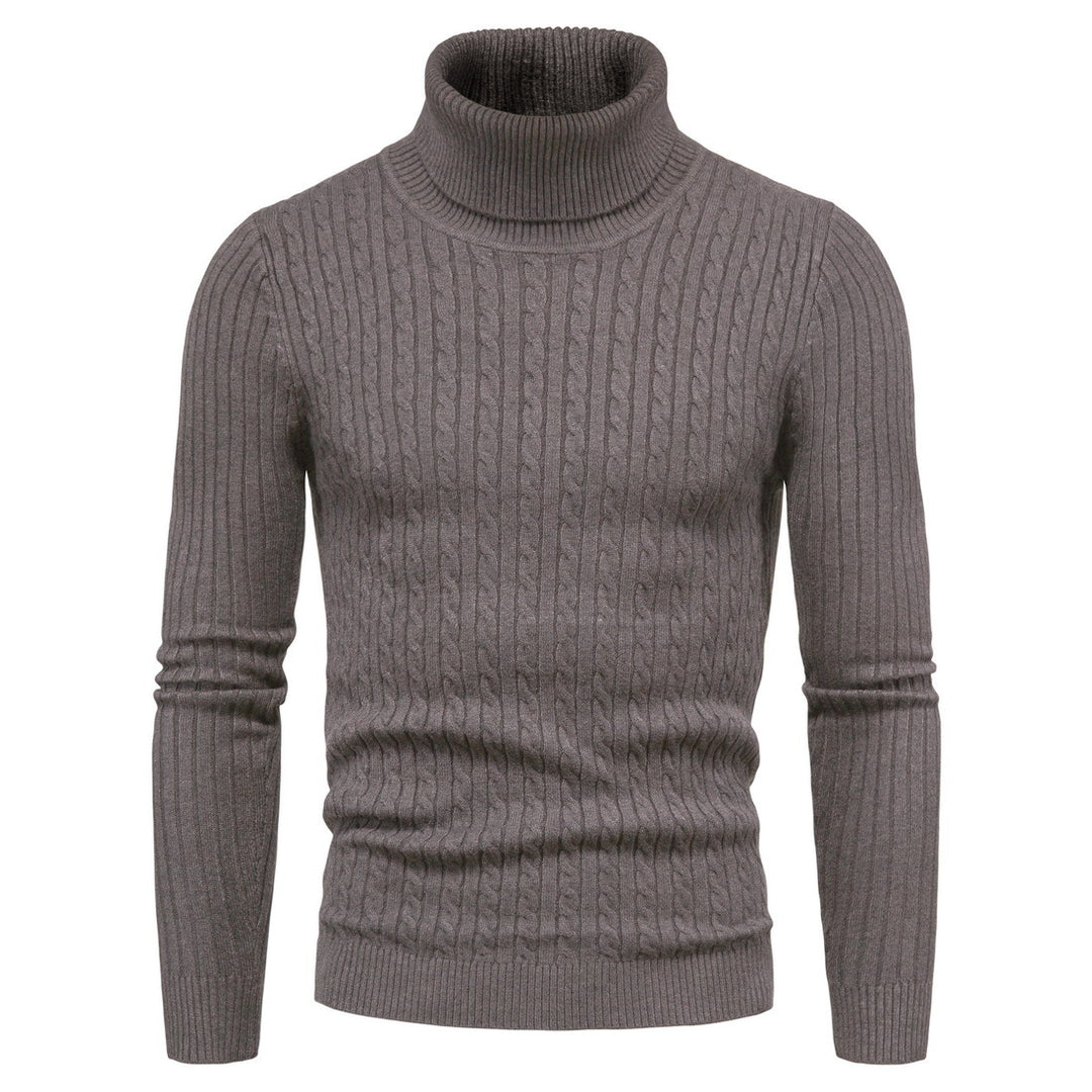 Herren komfortabler Rollkragenpullover Aliams
